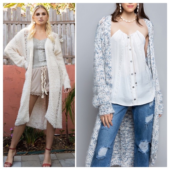 POL Jackets & Blazers - Meghan's Mohair Distressed Cardigan Duster